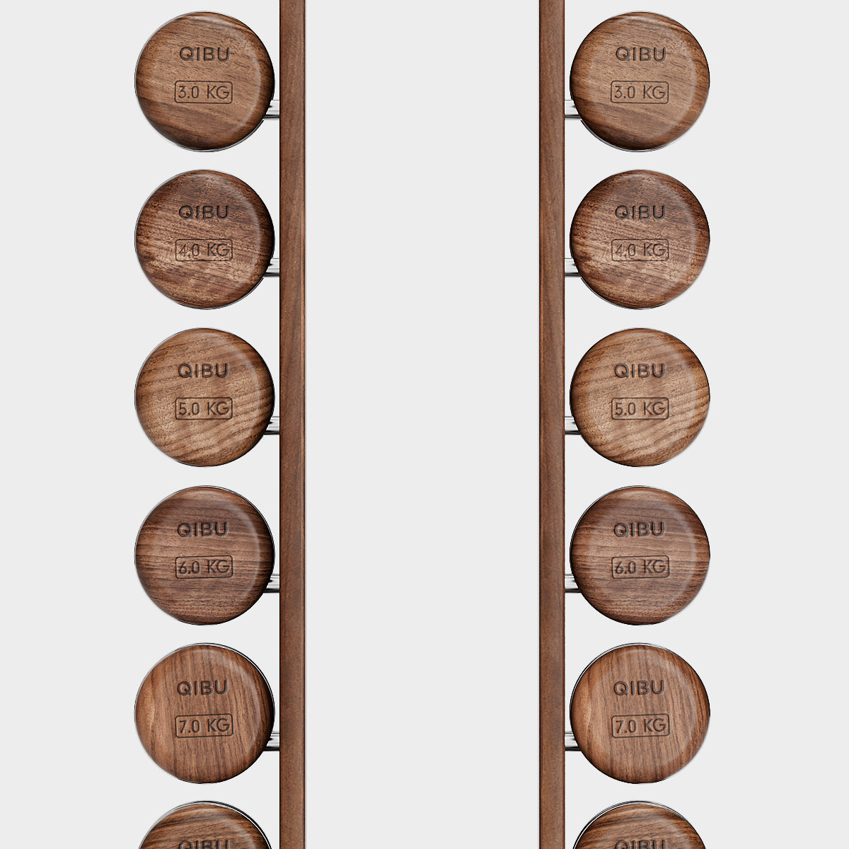 QIBU DUMBBELLS SET WITH VERTICAL RACK